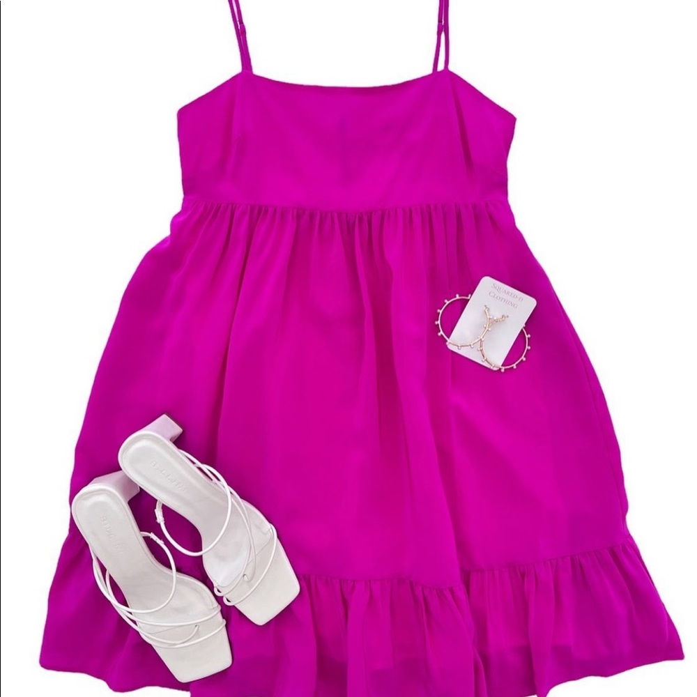 Size XS pink Lavender Brown brand dress, brand new only worn once for 2 hours!